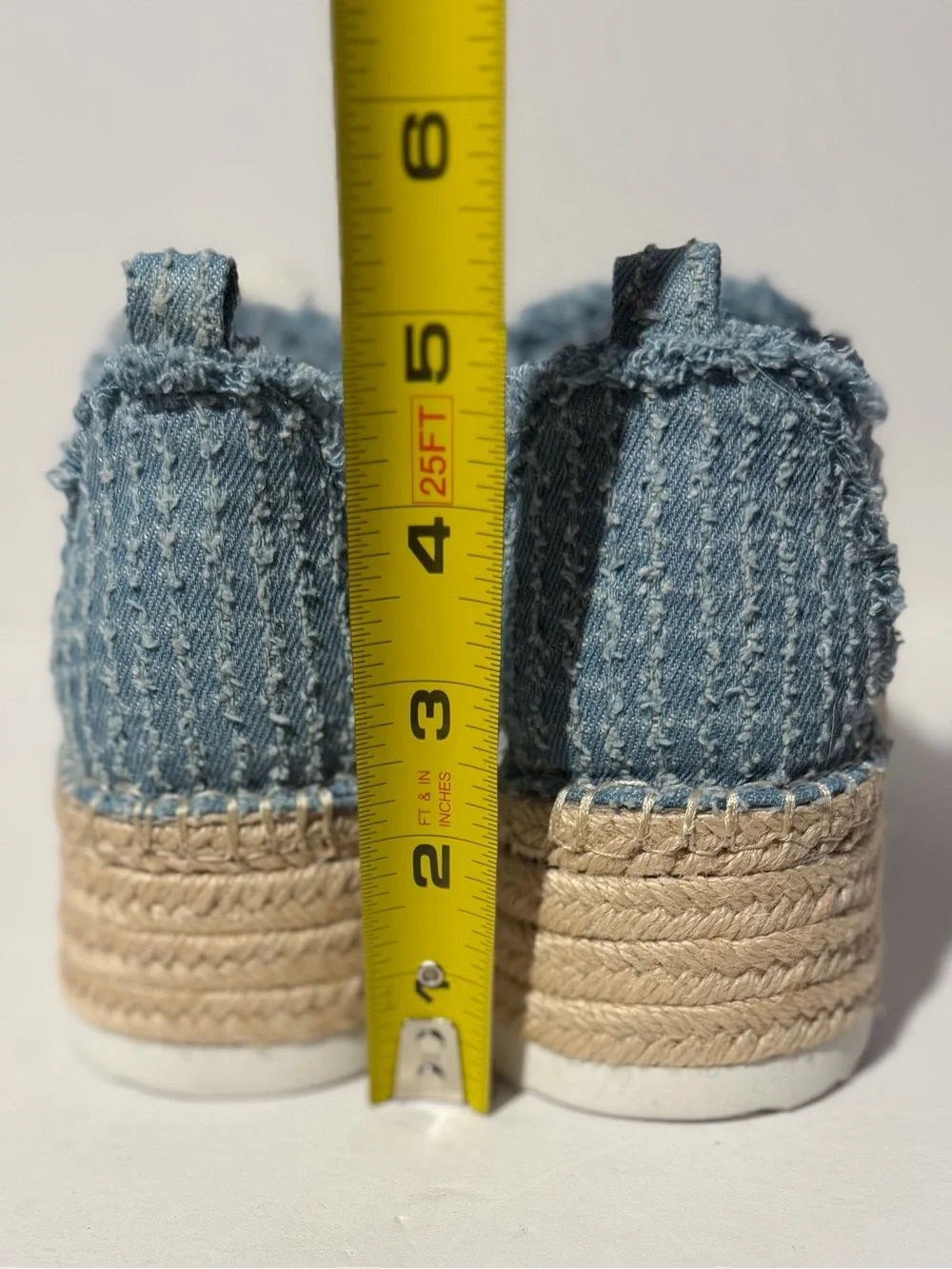 Antonio Melani TaylorTwo Lace Up Espadrille Denim Platform Sneakers Sz 8 NEW!